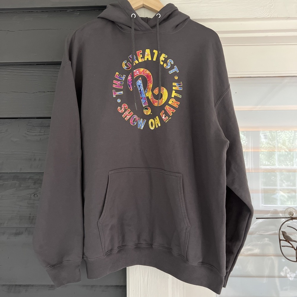 Ringling Bros Greatest Show On Earth Hoodie Sweatshirt Mens XL Gray Circus 2024